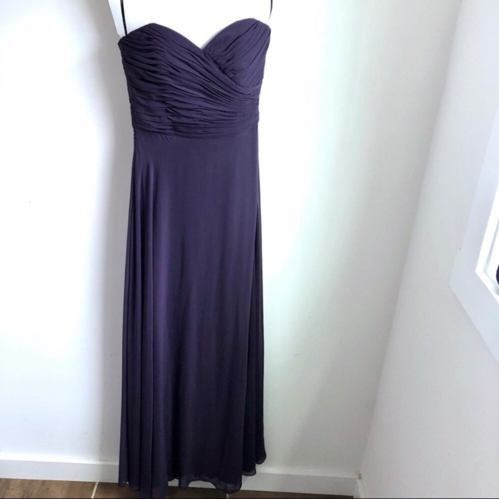 After Six concord purple bridesmaid dress